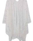 Elegant Lace Fringed Kimono