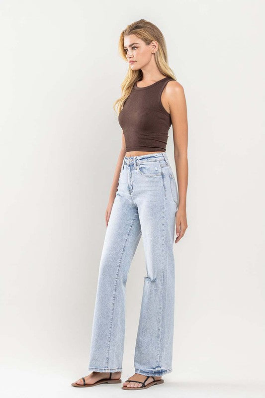 VERVET by Flying Monkey 90&#39;s Vintage Super High-Rise Flare Jeans