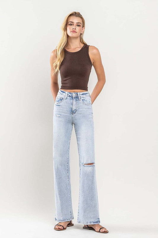 VERVET by Flying Monkey 90&#39;s Vintage Super High-Rise Flare Jeans