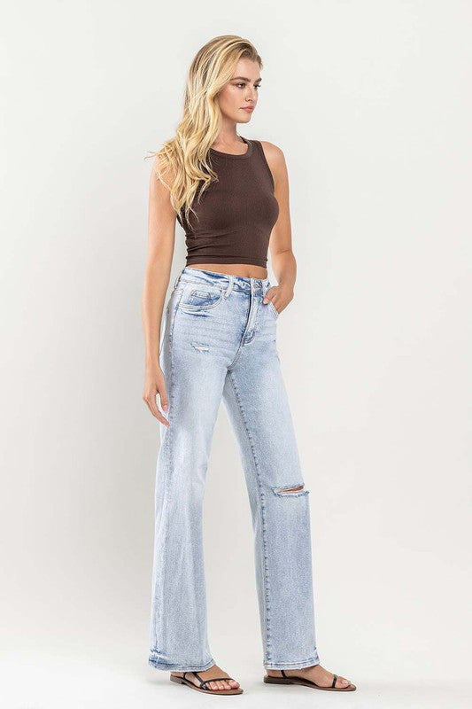 VERVET by Flying Monkey 90&#39;s Vintage Super High-Rise Flare Jeans