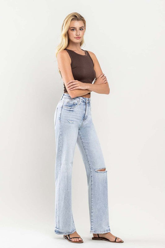 VERVET by Flying Monkey 90&#39;s Vintage Super High-Rise Flare Jeans