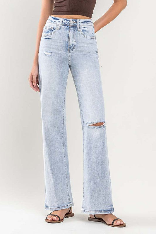 VERVET by Flying Monkey 90&#39;s Vintage Super High-Rise Flare Jeans