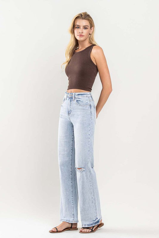 VERVET by Flying Monkey 90&#39;s Vintage Super High-Rise Flare Jeans