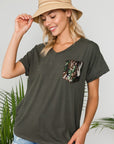 e Luna PLUS Camouflage Sequence Pocket Top