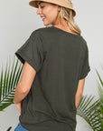 e Luna PLUS Camouflage Sequence Pocket Top