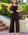 Smocked Bodice Jumpsuit-2 Color