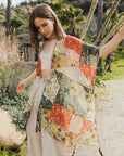 Allover Floral Print Kimono