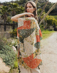 Allover Floral Print Kimono