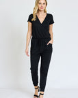 Short Sleeve Jogger Jumpsuit