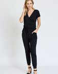 Short Sleeve Jogger Jumpsuit