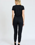 Short Sleeve Jogger Jumpsuit