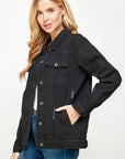 Blue Age Women's Denim Jacket with Fleece Hoodies