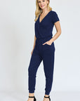 Short Sleeve Jogger Jumpsuit