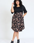 Plus Double Ruffle Sleeve Midi Dress