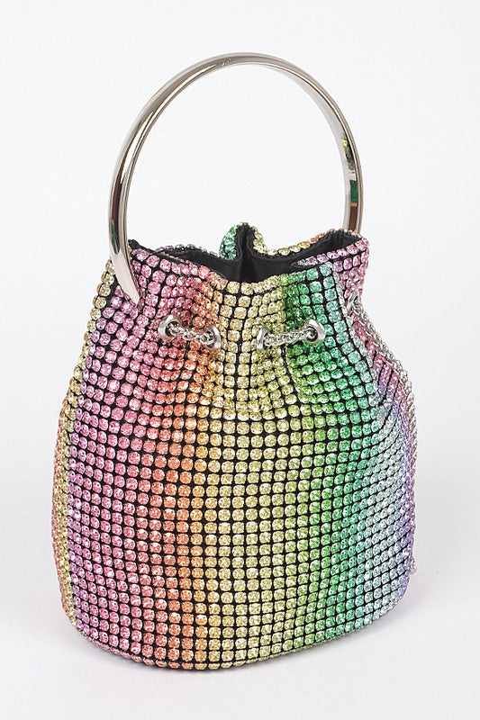 Oversize Rhinestone Iconic Bucket Bag