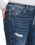 Zenana Plus High Rise Cropped Skinny Denim Pants - Online Only