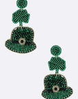 Iconic Beaded Saint Patricks Day Earrings