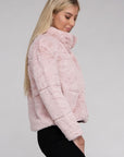 Fluffy Zip-Up Sweater Jacket