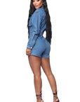 Sexy Denim Romper by Claude