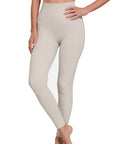 Zenana Ribbed Seamless High Waisted Leggings - My Pampered Life Seattle