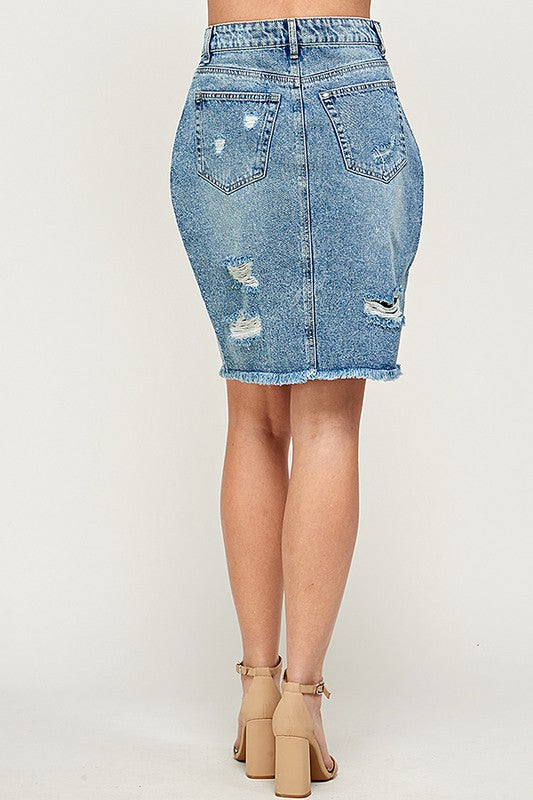 Ladies Denim Skirt - Online Only