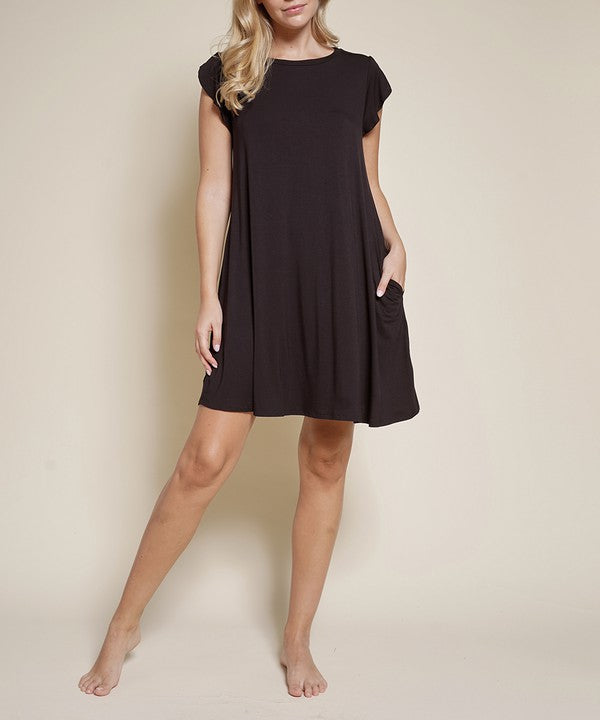 Fabina Bamboo Tulip Sleeve Dress