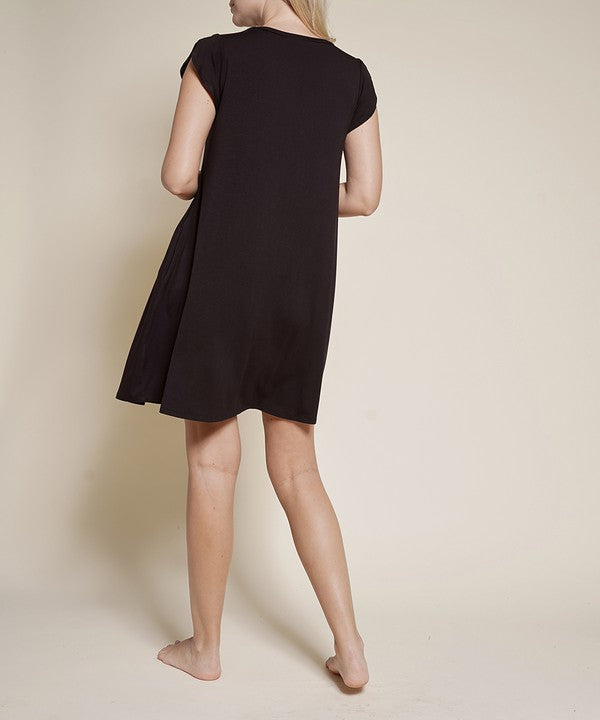 Fabina Bamboo Tulip Sleeve Dress