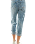 Blue Age Women's Stretch Roll-up Denim Pant