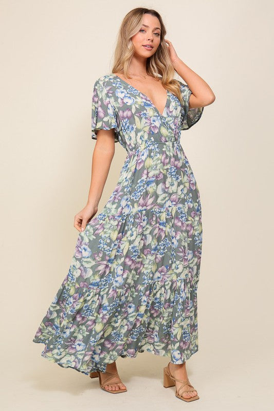 Arya Floral Maxi Dress - Online Only