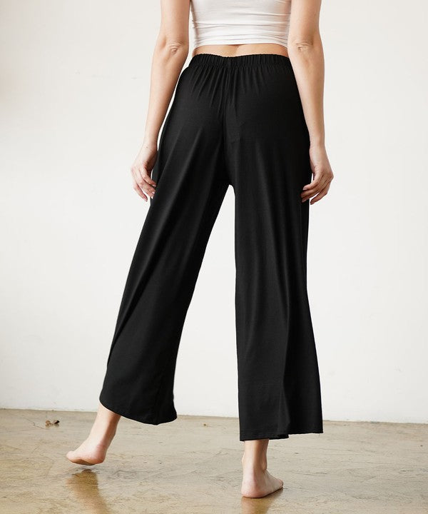 Fabina Bamboo Wide Pants Ankle Length