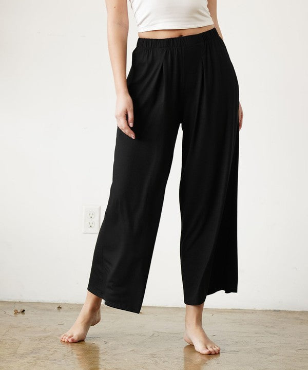 Fabina Bamboo Wide Pants Ankle Length