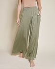 Fabina Smock Elastic Waist Maxi Palazzo Pant