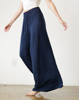 Fabina Smock Elastic Waist Maxi Palazzo Pant