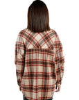 Long Sleeves Oversized Checkered Shacket