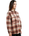 Long Sleeves Oversized Checkered Shacket