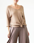 Fabina Bamboo Waffle Loose Fit Top