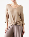 Fabina Bamboo Waffle Loose Fit Top