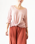 Fabina Bamboo Waffle Loose Fit Top