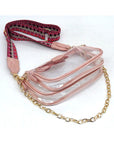 See Thru Clear 2-in-1 Crossbody Bag with Guitar Strap