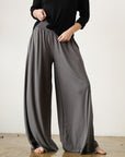 Fabina Smock Elastic Waist Maxi Palazzo Pant