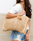 Straw Traveler Tote