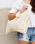 Straw Traveler Tote