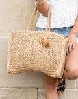 Straw Traveler Tote