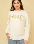 Gilli Plus Size Cheers Pullover Sweater