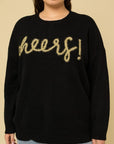 Gilli Plus Size Cheers Pullover Sweater