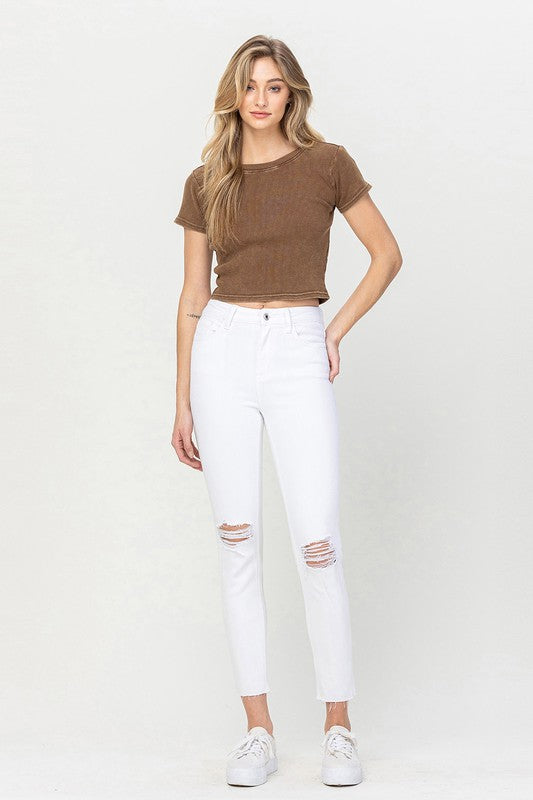 VERVET by Flying Monkey High Rise Crop Skinny Jeans