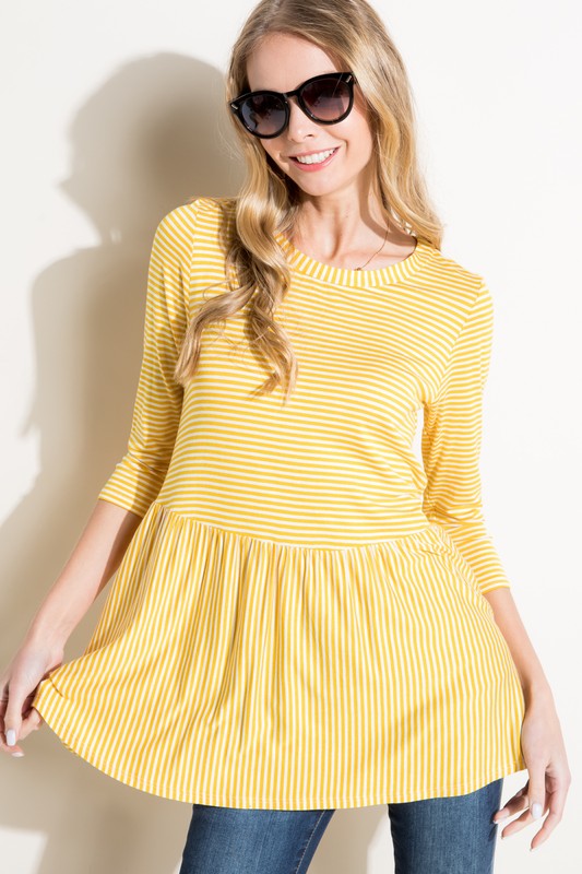 e Luna PLUS Pin Stripe Tunic