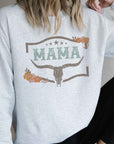 Longhorn Floral Mama Graphic Sweatshirt