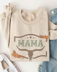 Longhorn Floral Mama Graphic Sweatshirt