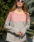 e Luna PLUS Striped Solid Mixed Sweatshirts